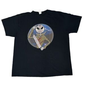 Jack Skellington Tee shirt Gildan the nightmare before Christmas T-shirt black